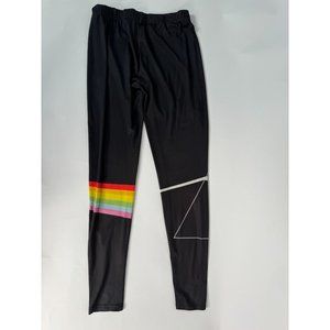 Pink Floyd Dark Side of the Moon Leggings Size Large Black Polyester Blend